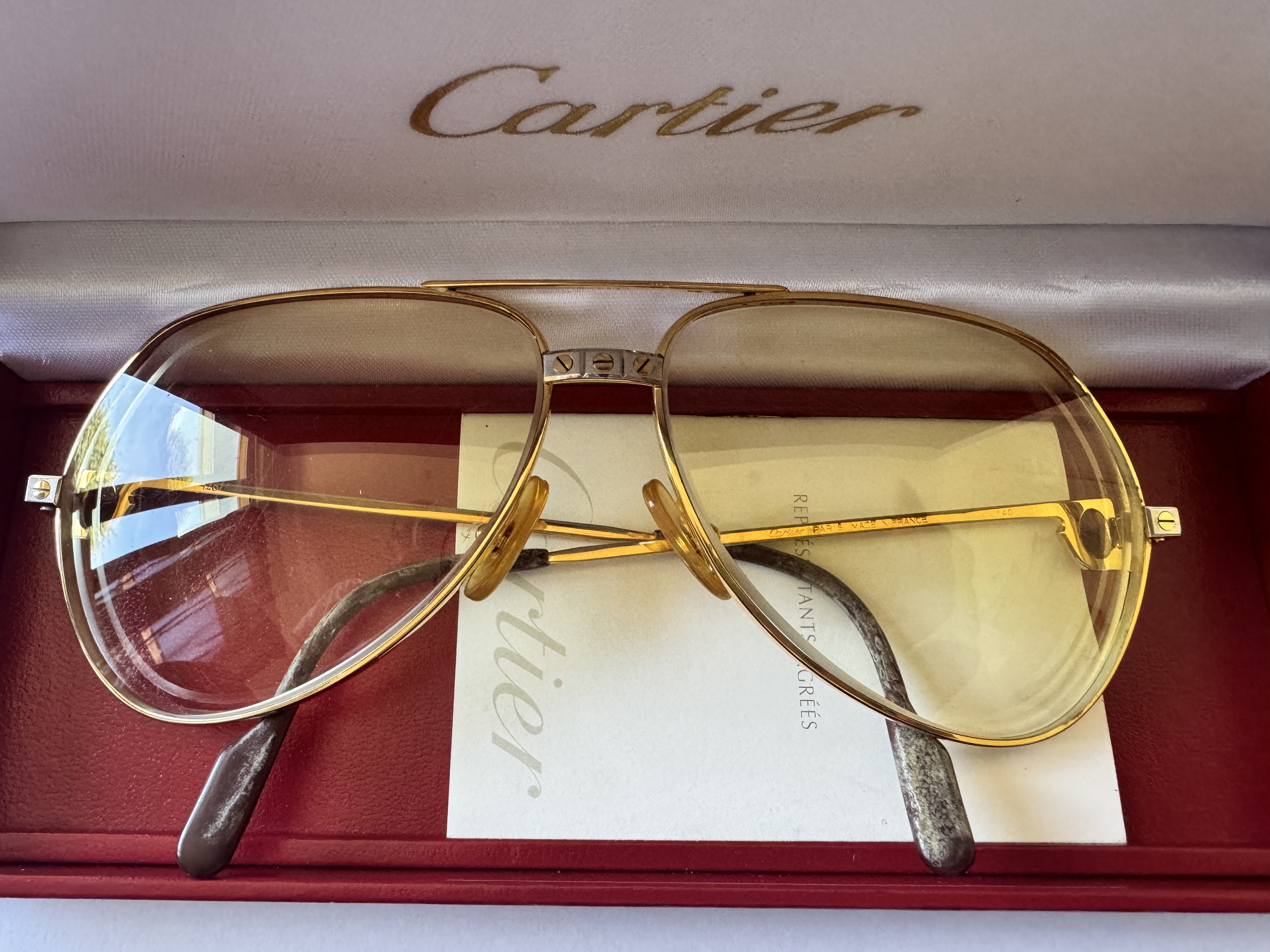 Vintage Cartier Vendome Santos Aviator Eyeglasses - Image 5 of 21