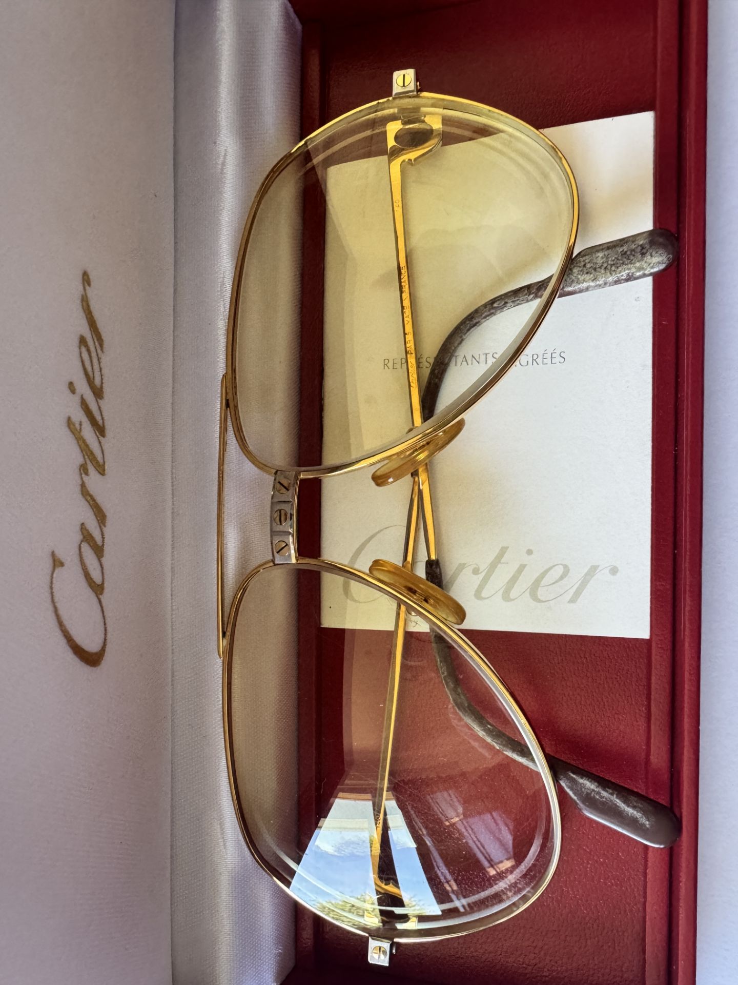 Vintage Cartier Vendome Santos Aviator Eyeglasses - Image 5 of 21