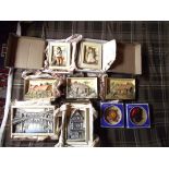 9 x Vintage Bossons Plaques - 1958 to 1992 - All As New - Some Original Boxes.