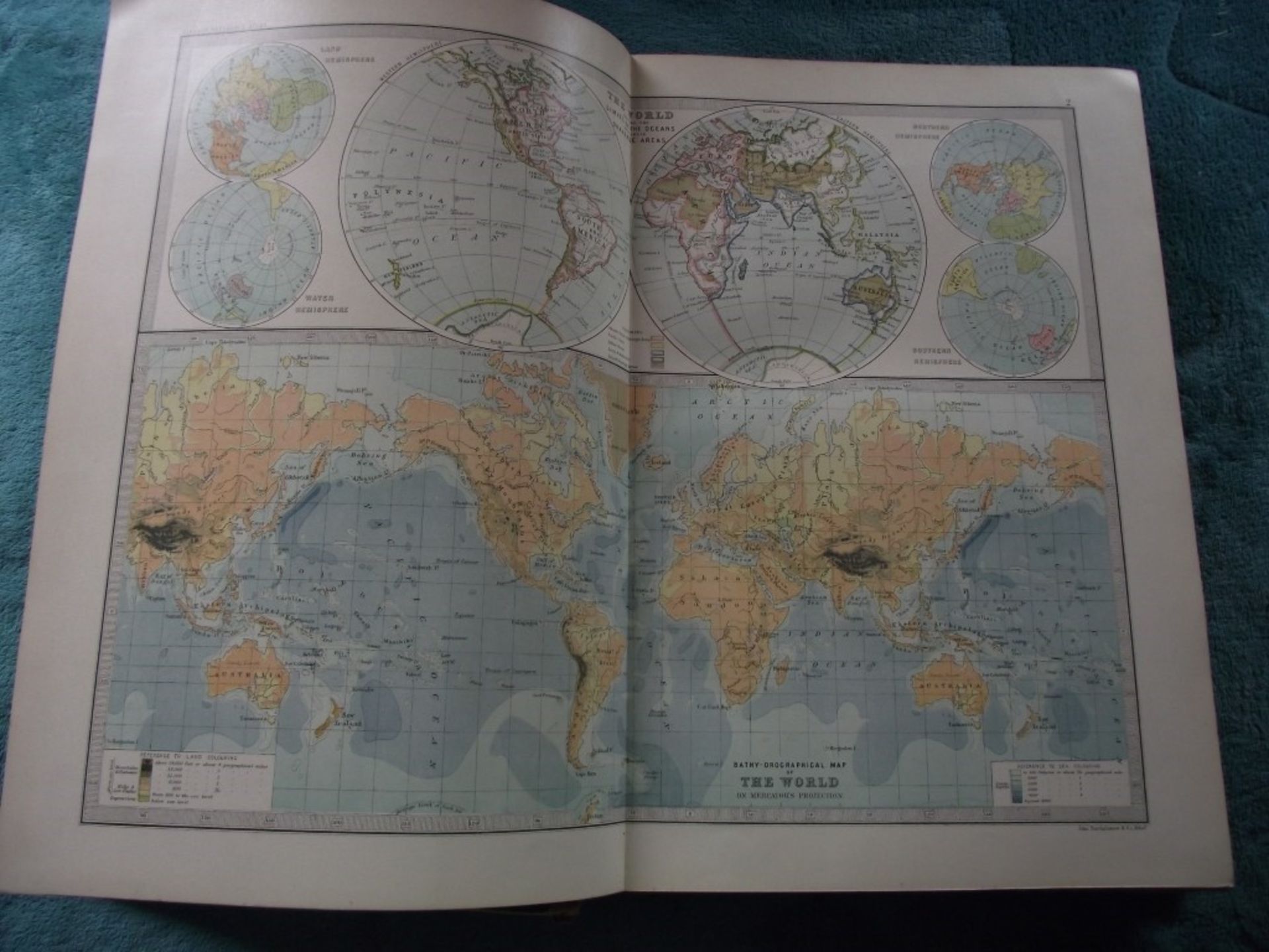 The Library Reference Atlas of The World -John Bartholomew -Macmillan & Co 1890 - Image 5 of 27