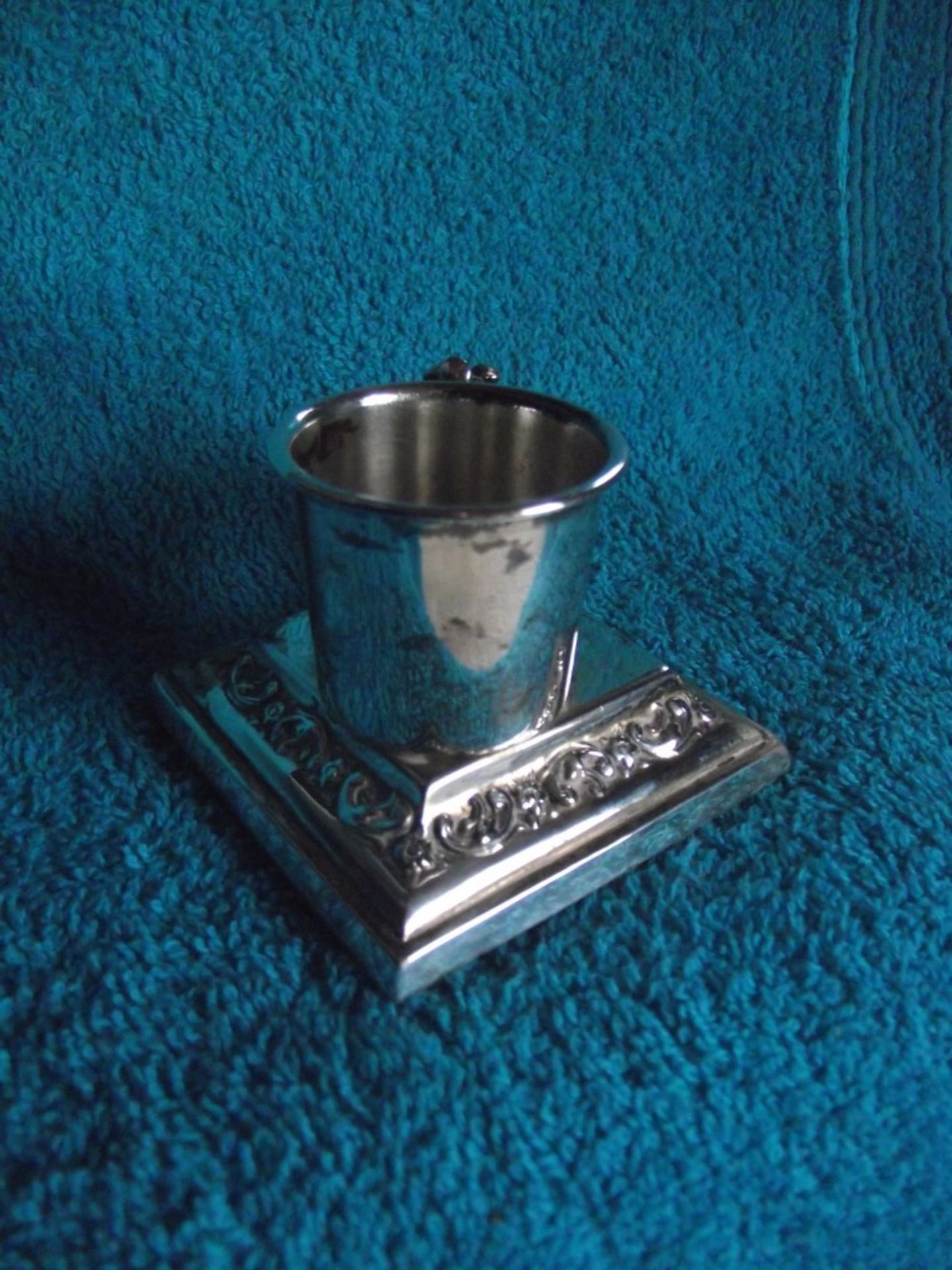 Antique Silver Plate Table Vesta With Pig Striker - Circa 1900's - Image 15 of 18