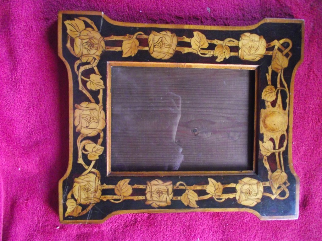 Arts & Craft - Pen & Ink Decorated Picture Frame - 14 3/8" x 11 7/8" - Circa Early 1900's - Image 16 of 16