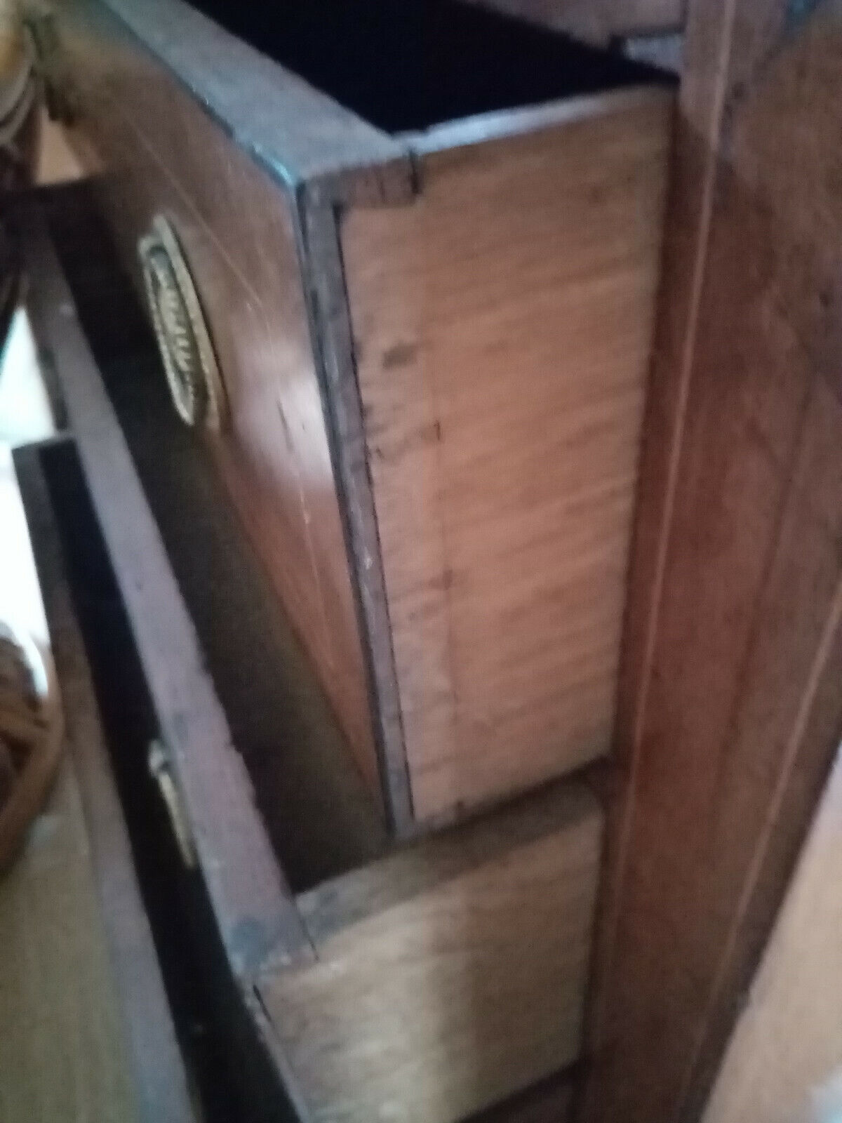 Antique Rare Georgian Mahogany Bachelor's Wash Stand Chest of 3 Drawers