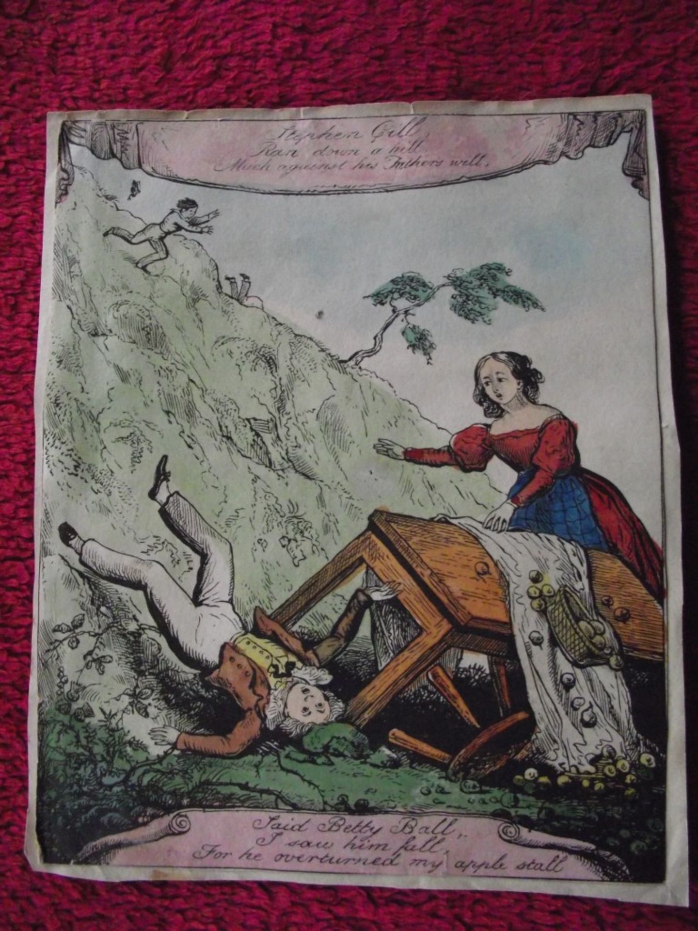 11 x 19th Cent. Hand Coloured Prints - Children's Books - Dean & Munday London 1841 - Image 10 of 12