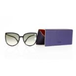 Fendi Dark Blue/ Grey Framed Sunglasses FF 0432/ G/ S With Case & Certificate New