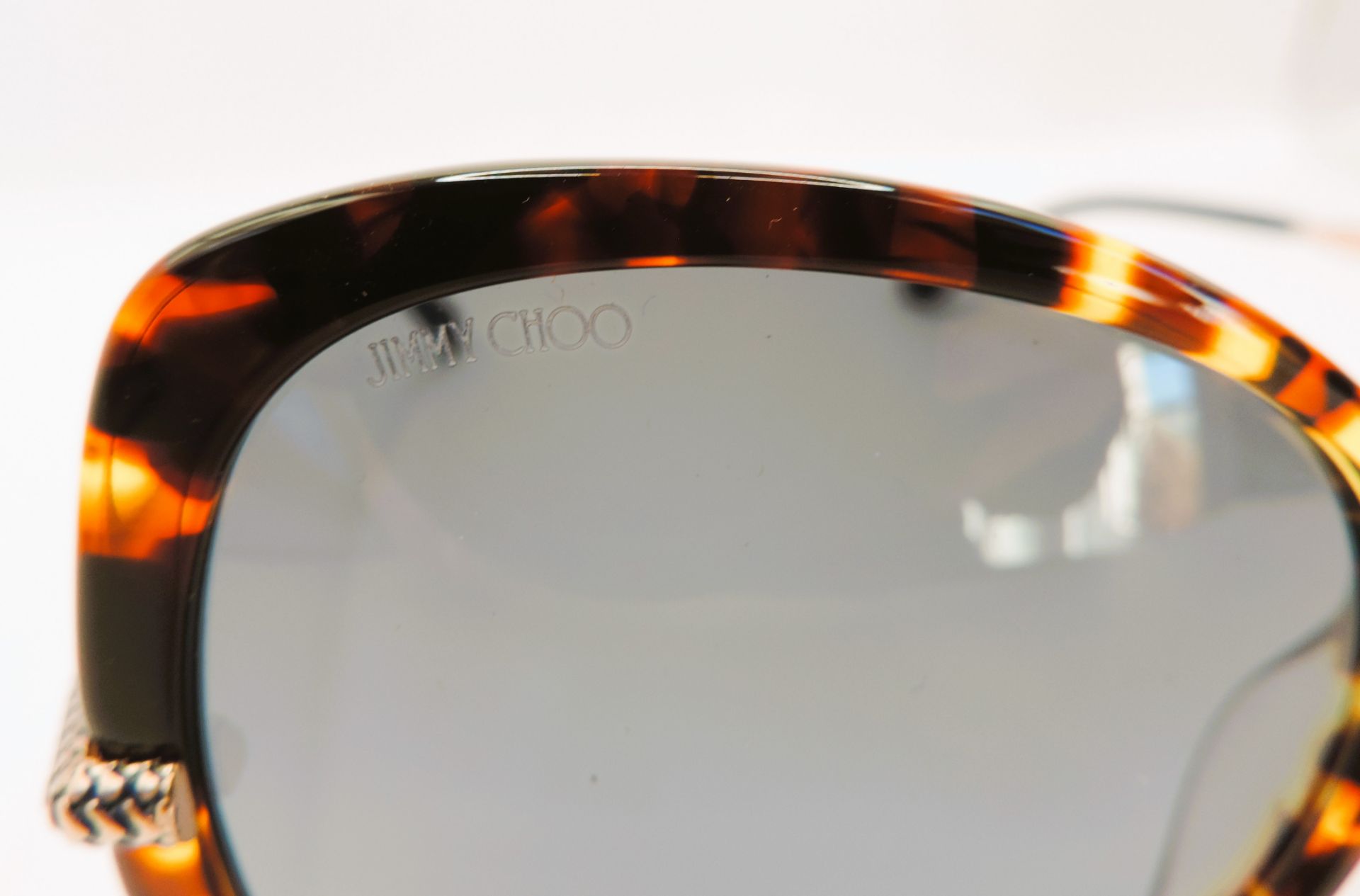 Jimmy Choo Tortoiseshell Framed Sunglasses 0861GB With Case New - Image 6 of 14