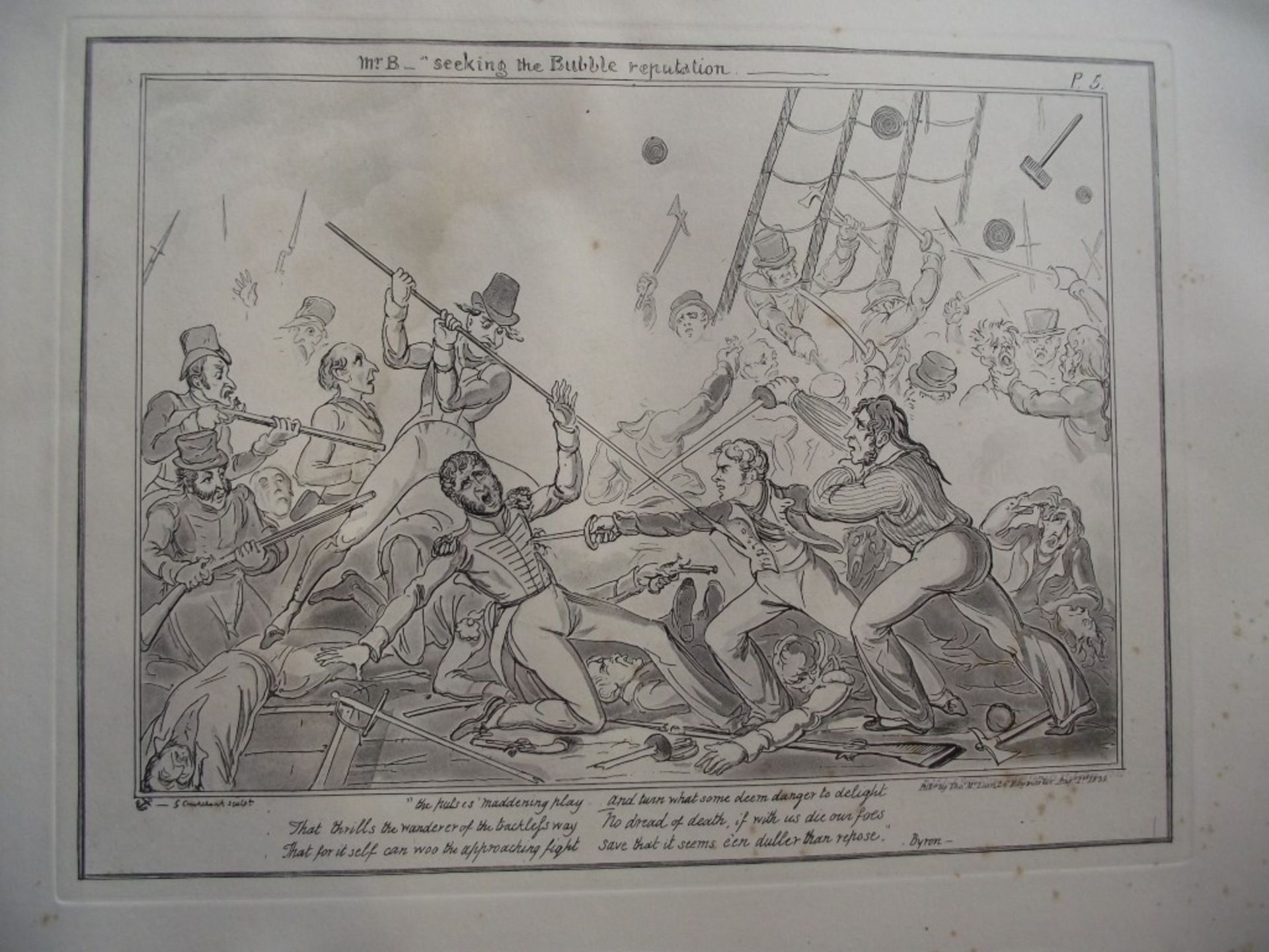 9 x Engravings "Sailors Progress" By George Cruikshank - Circa 1800's - Image 7 of 11