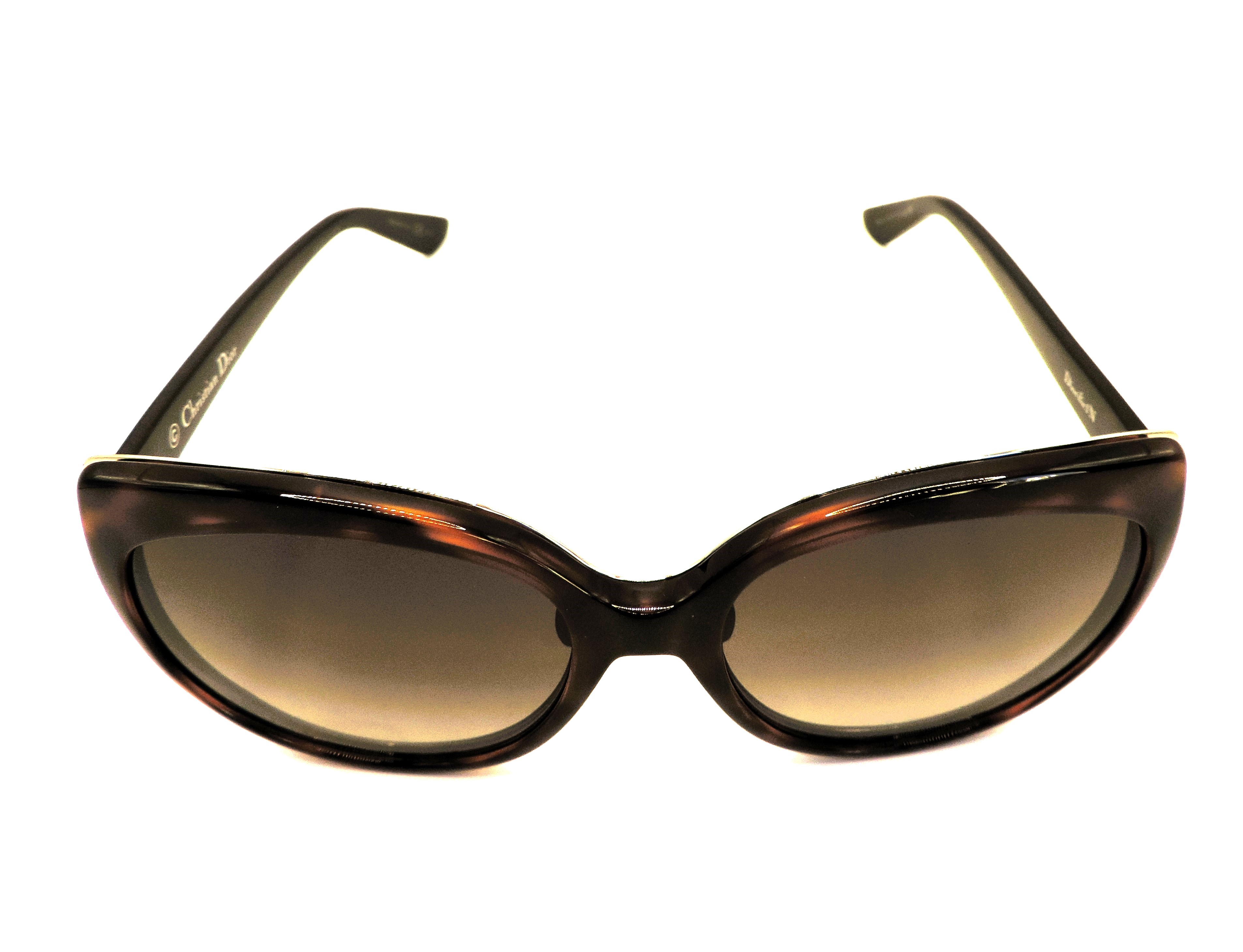 Christian Dior DIORIFIC Havanah Gold Sunglasses 3BZHA New With Box & Case - Image 4 of 17