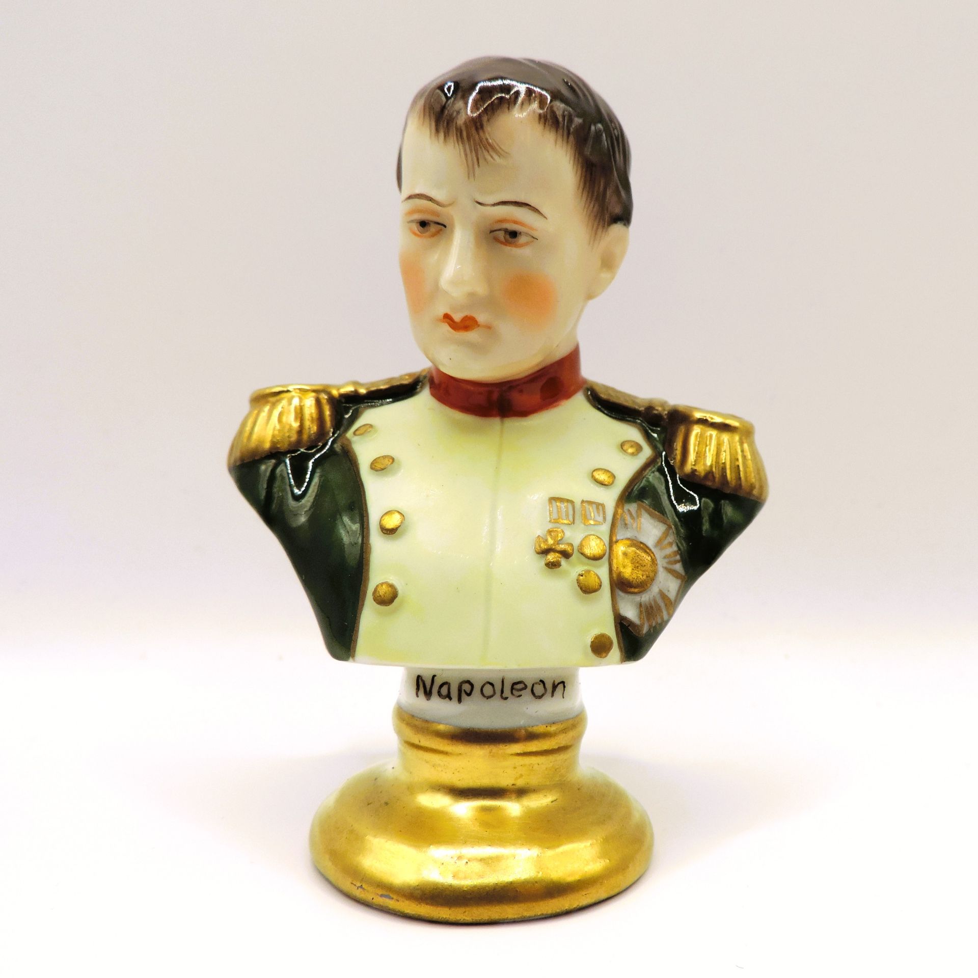 Rudolf Kammer Volkstedt Miniature Porcelain Bust of Napoleon - Image 8 of 8