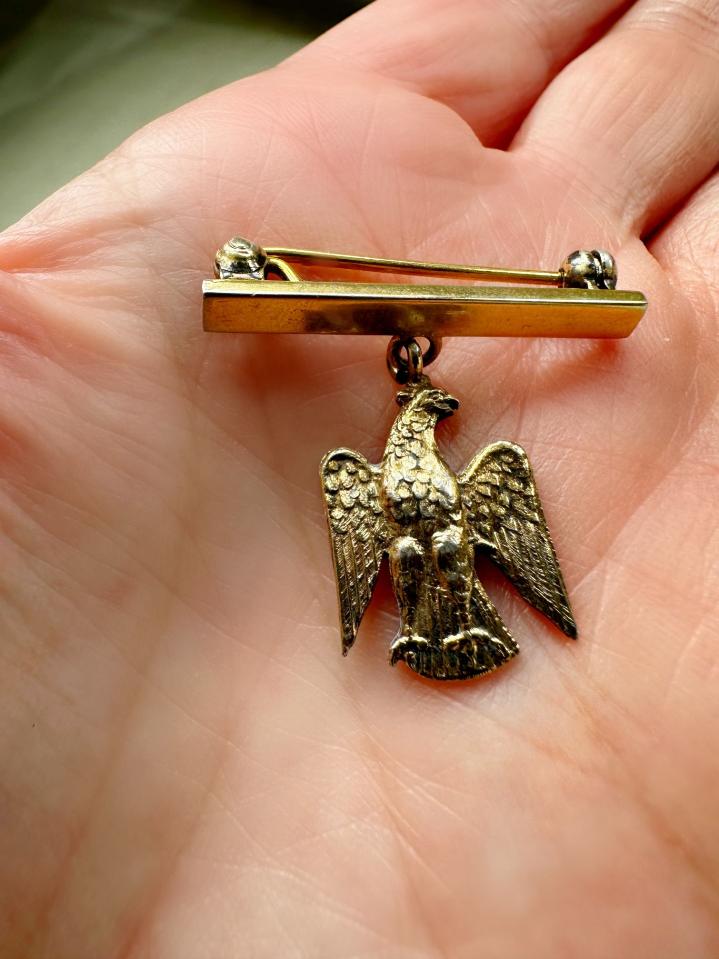 Vintage Eagle Bar Brooch