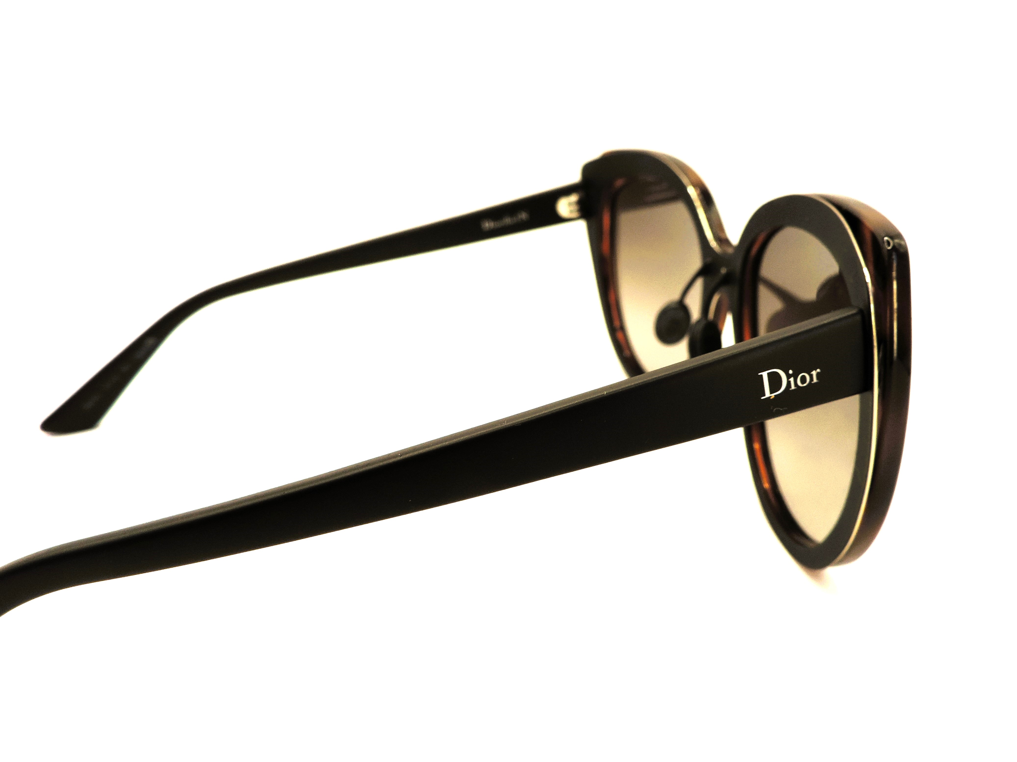 Christian Dior DIORIFIC Havanah Gold Sunglasses 3BZHA New With Box & Case - Image 10 of 17