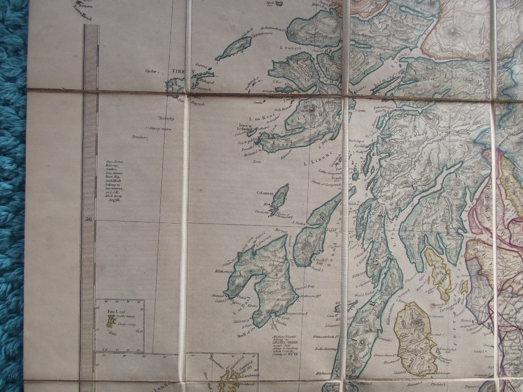 Stanford's Road and Railway Map of Scotland - 1858 - 24 Panels Laid On Linen - Image 9 of 25