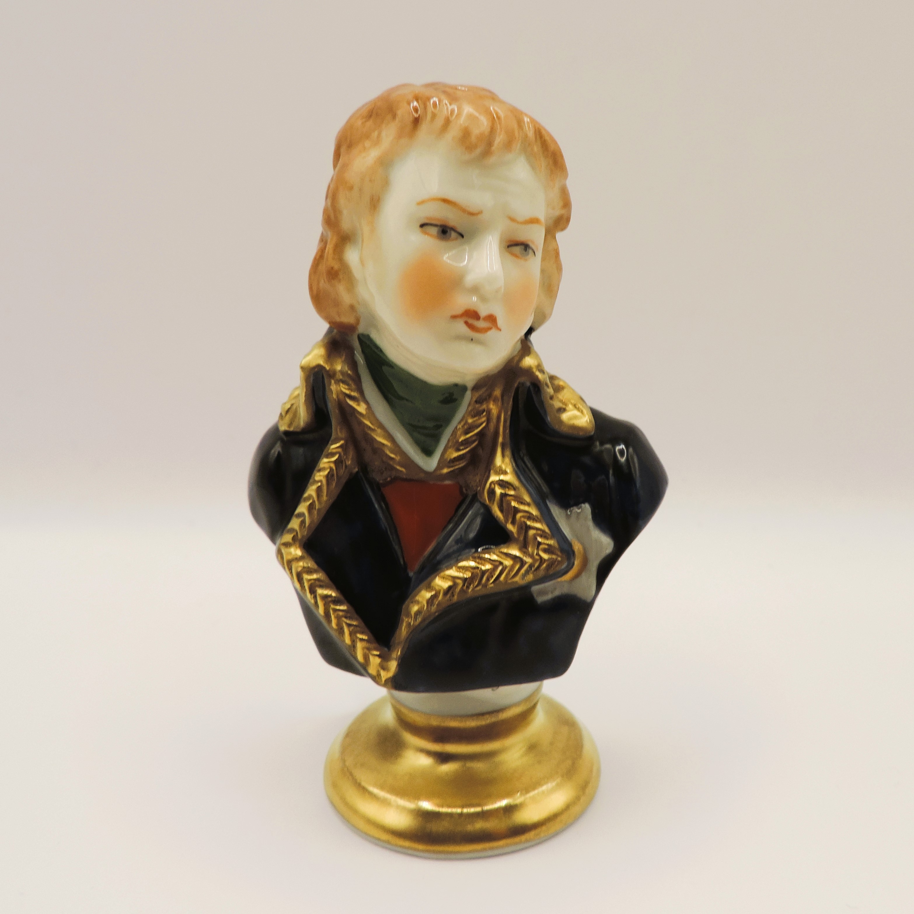 Rudolf Kammer Volkstedt Miniature Porcelain Bust of Napoleon Marshal Jean Lannes - Image 8 of 8