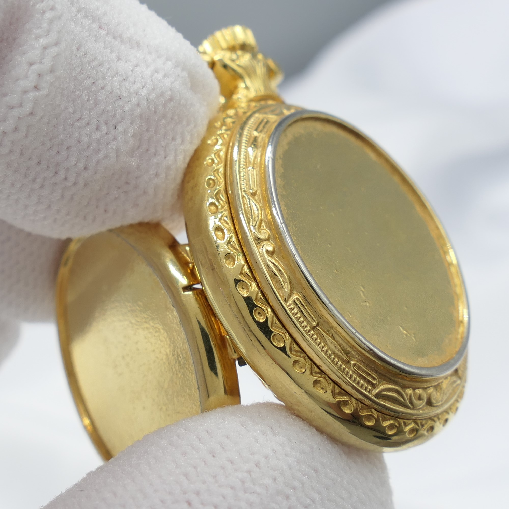 Swiss-made Alfex Gold-plated Timepiece With Long Silver Chain - Image 6 of 7