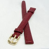 Red Leather Watch Strap, 10mm