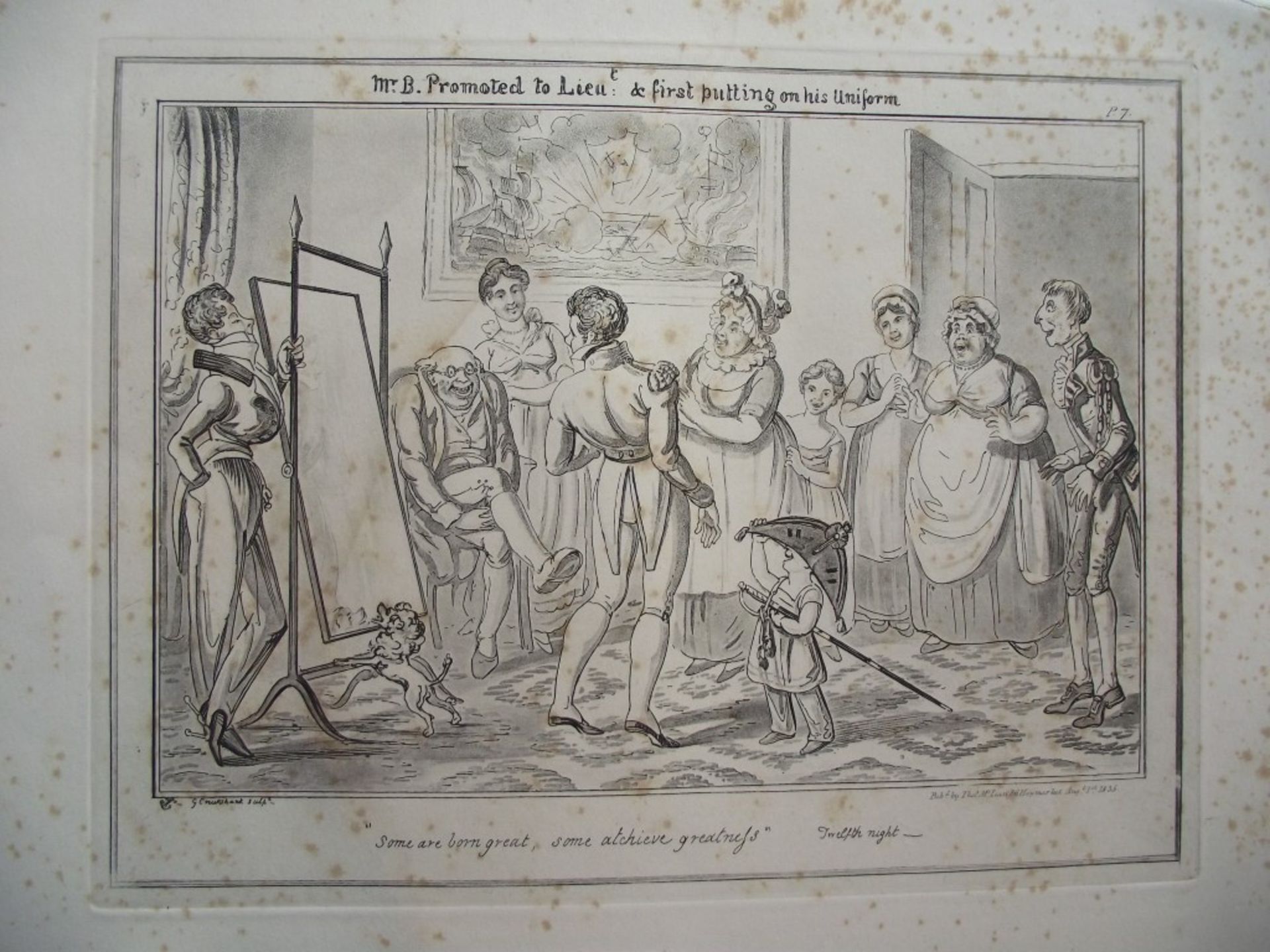 9 x Engravings "Sailors Progress" By George Cruikshank - Circa 1800's - Image 9 of 11