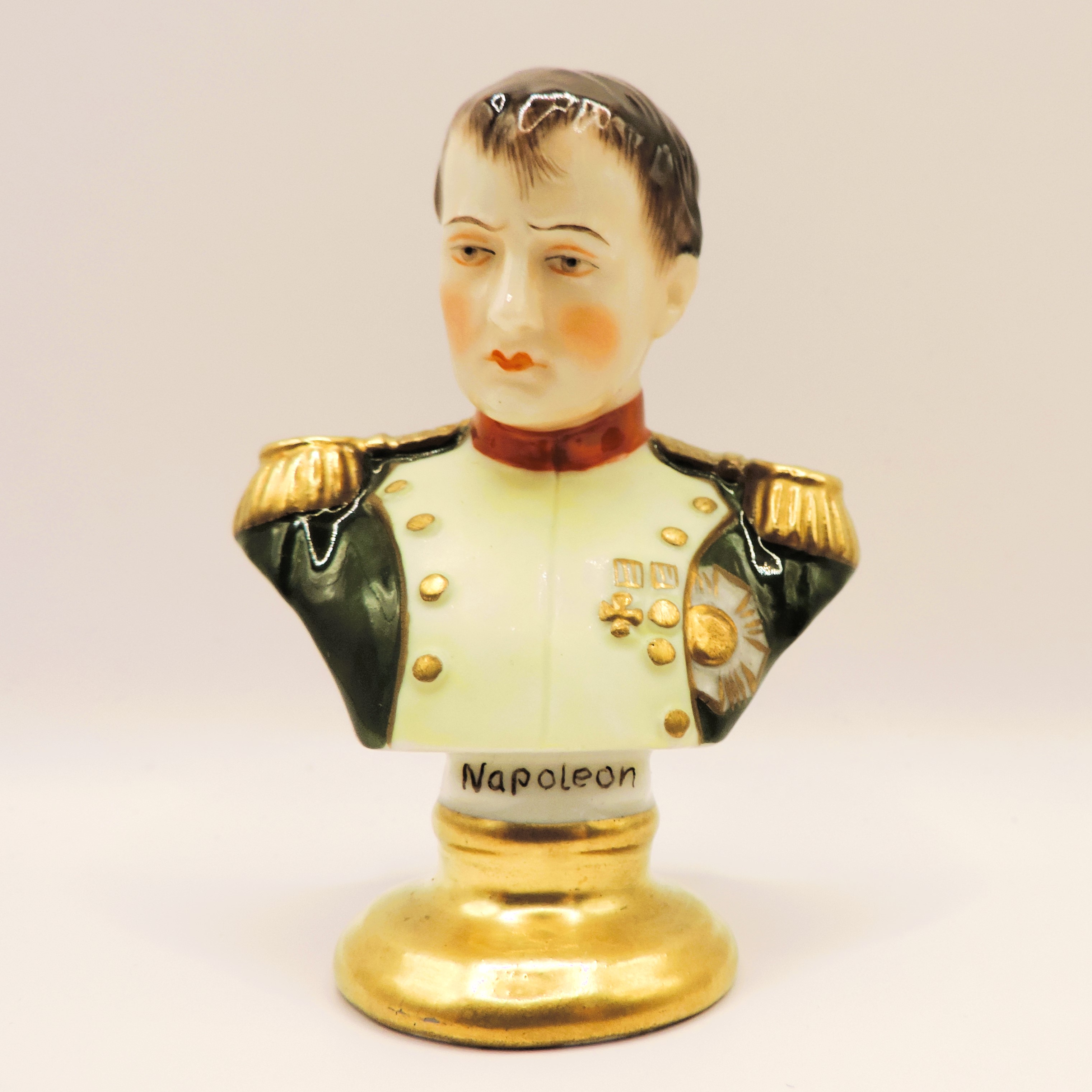 Rudolf Kammer Volkstedt Miniature Porcelain Bust of Napoleon - Image 7 of 8