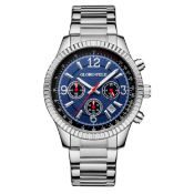 Hand Assembled Globenfeld Limited Edition Expedient Steel Blue Watch - Free Delivery & 5 Yr Warra...