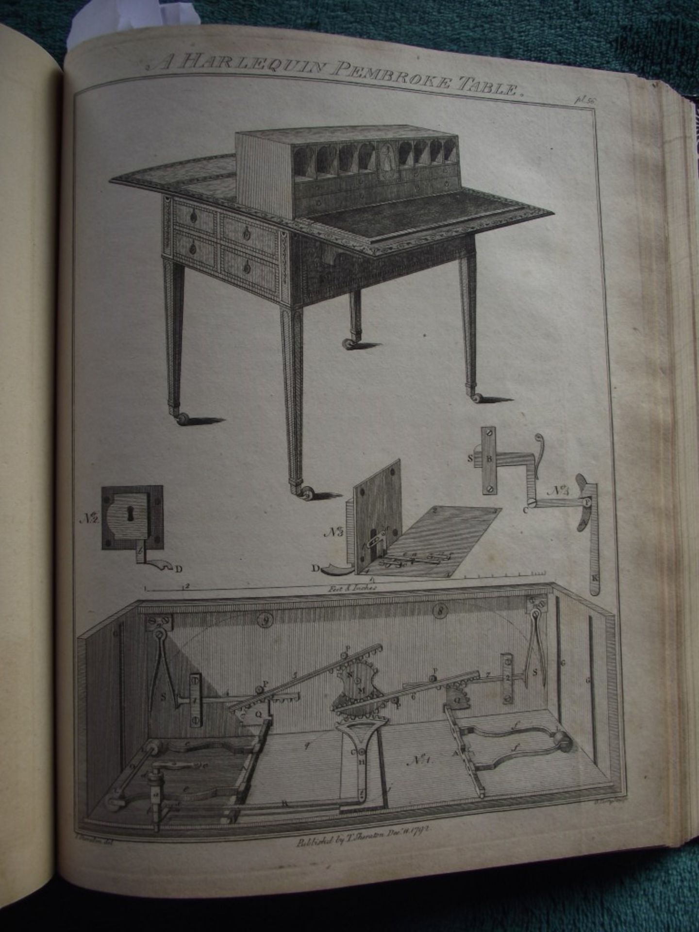 The Cabinet-Maker and Upholsterer's Drawing Book In Three Parts by T. Sheraton, Cabinet Maker - 1... - Image 14 of 38