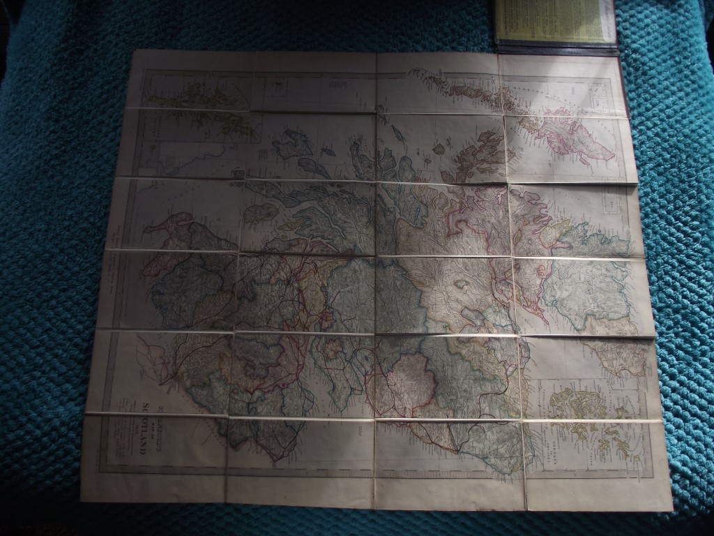 Stanford's Road and Railway Map of Scotland - 1858 - 24 Panels Laid On Linen - Image 18 of 25