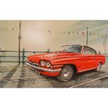 Ford Consul Capri 1960's Extra Large Metal Wall Art.