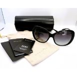 BVLGARI Black Sunglasses 8171-C Jewelled Hinged Detail New With Box & Certificate