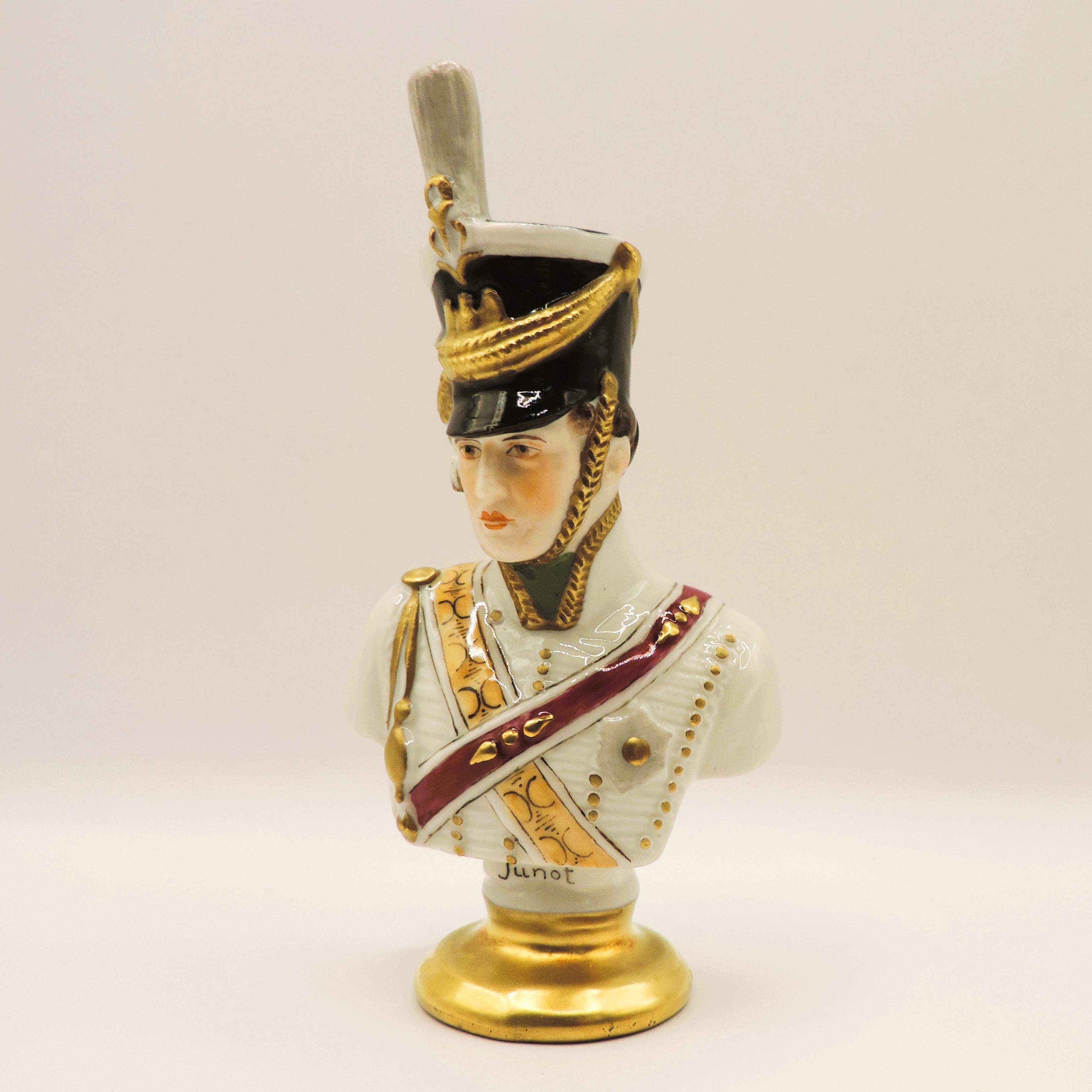 Rudolf Kammer Volkstedt Miniature Porcelain Bust of Napoleon General Jean-Andoche Junot - Image 2 of 7