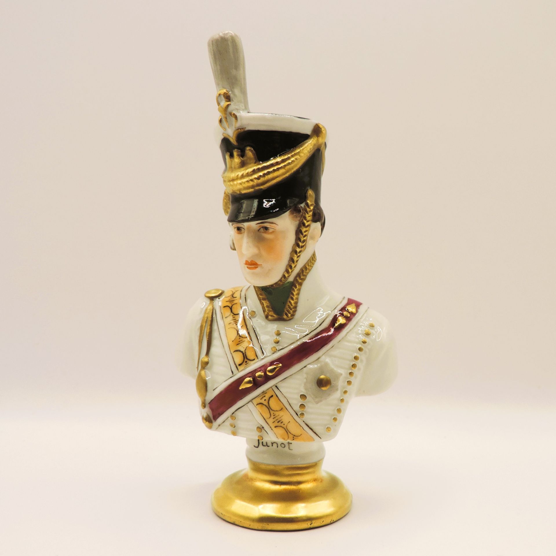 Rudolf Kammer Volkstedt Miniature Porcelain Bust of Napoleon General Jean-Andoche Junot - Image 2 of 7