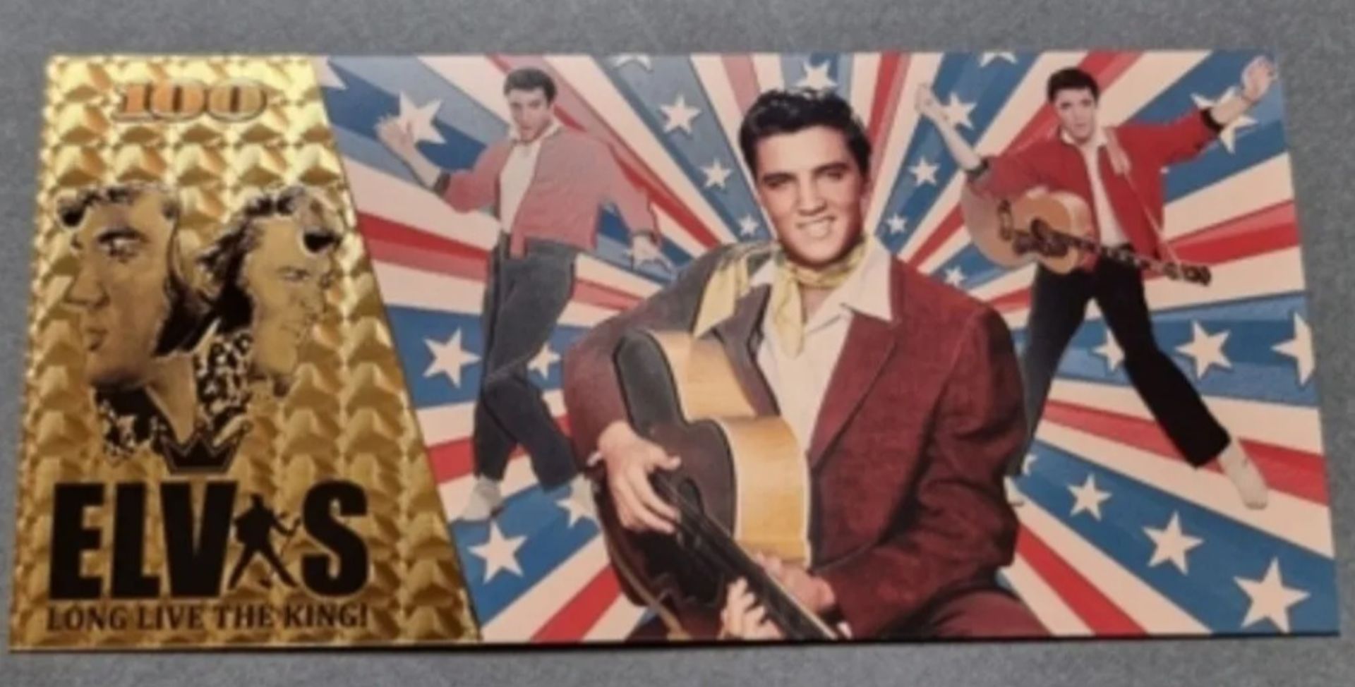 Elvis Presley Gold Plated Novelty Banknote - Image 3 of 3