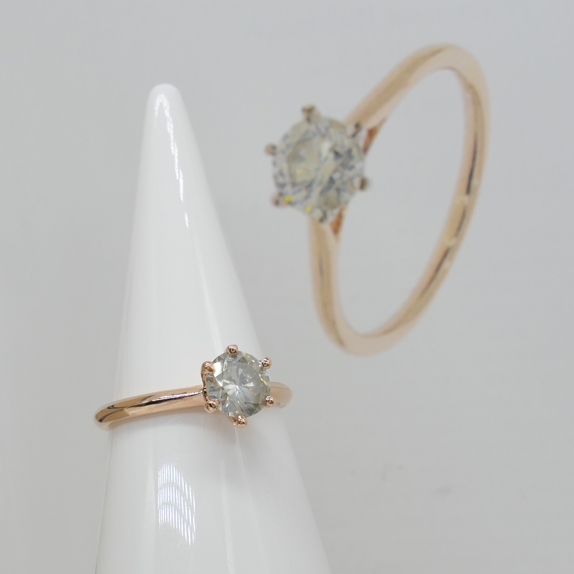 0.81 Carat Round Brilliant-Cut Diamond Solitaire Ring In 18K Rose Gold - Image 2 of 8