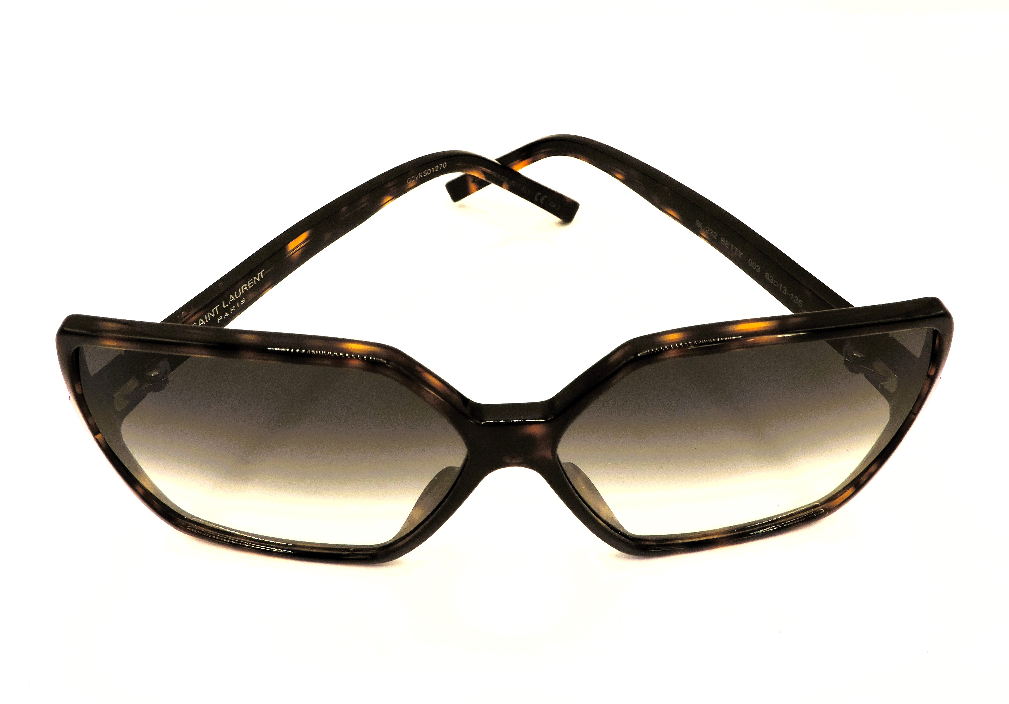 Saint Laurent Paris 'BETTY' SL232 Havanah Framed Sunglasses New With Case - Image 3 of 9