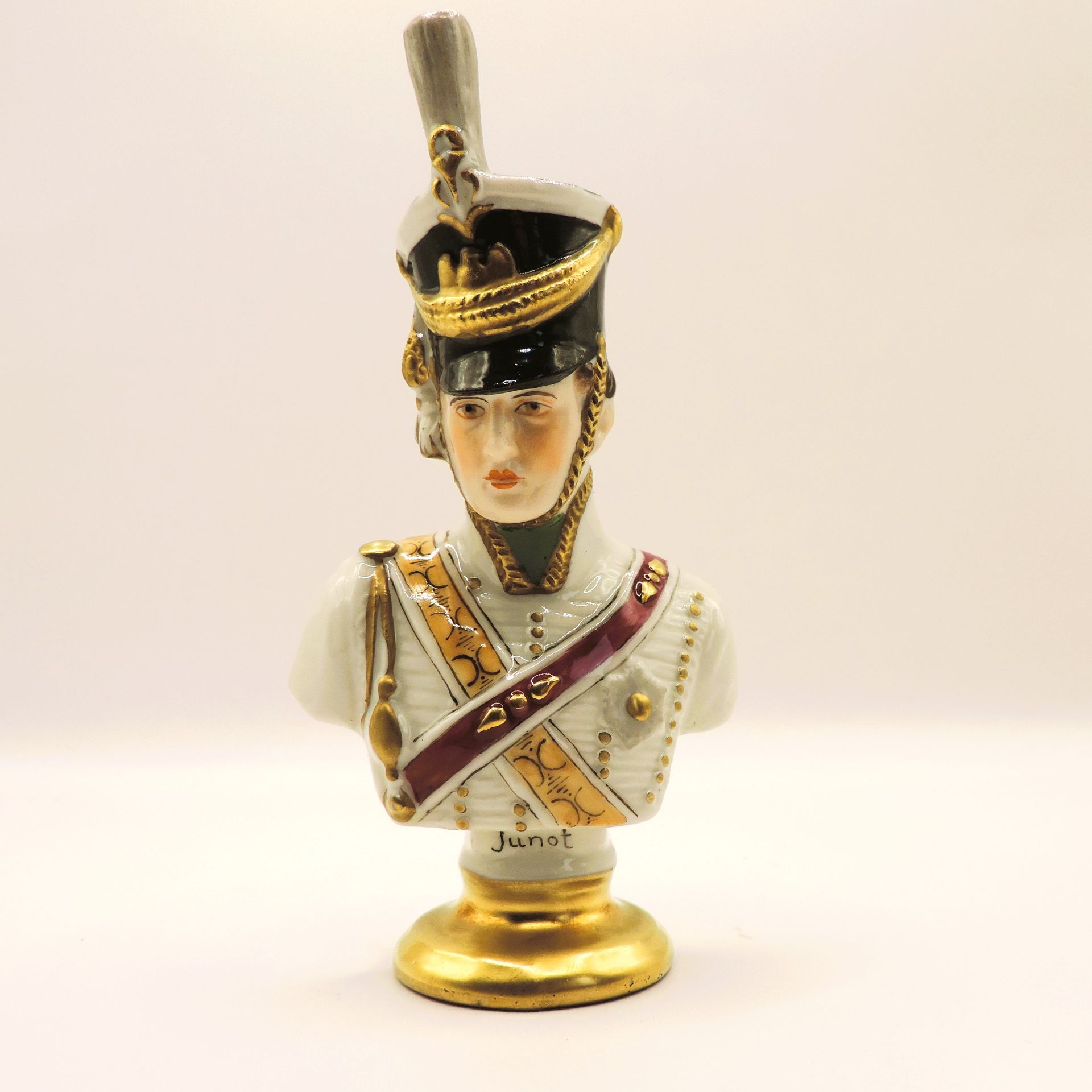 Rudolf Kammer Volkstedt Miniature Porcelain Bust of Napoleon General Jean-Andoche Junot - Image 7 of 7