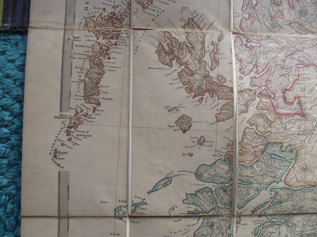 Stanford's Road and Railway Map of Scotland - 1858 - 24 Panels Laid On Linen - Image 12 of 25