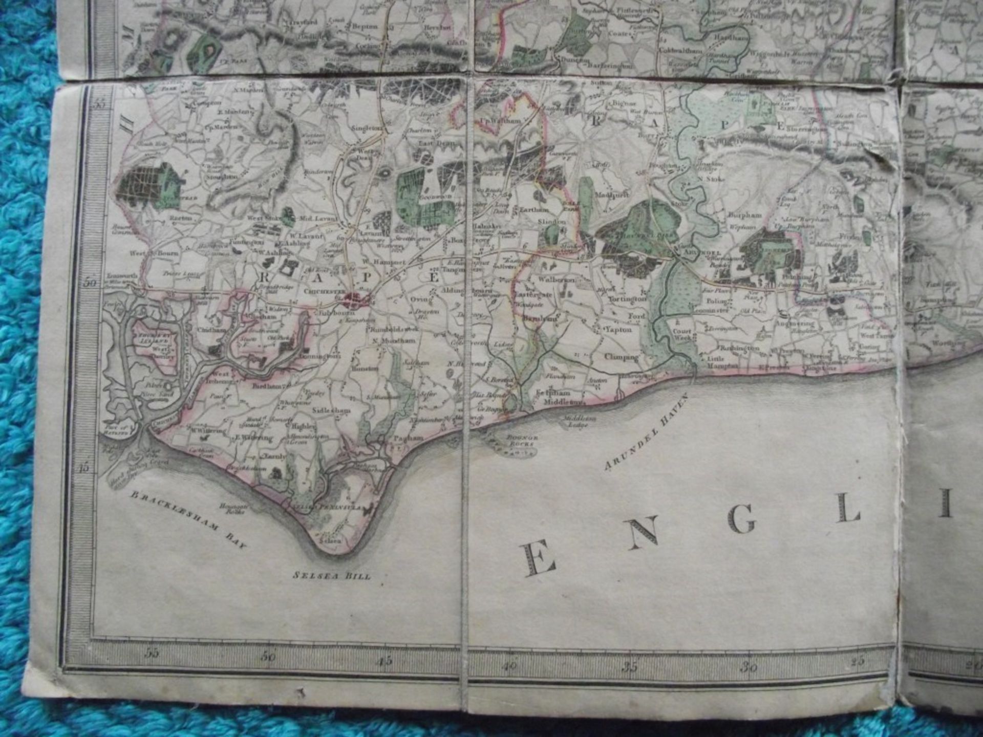 A Topographical Map of The County of Sussex - W. Faden - Original Slipcase - 1799 - Image 11 of 23