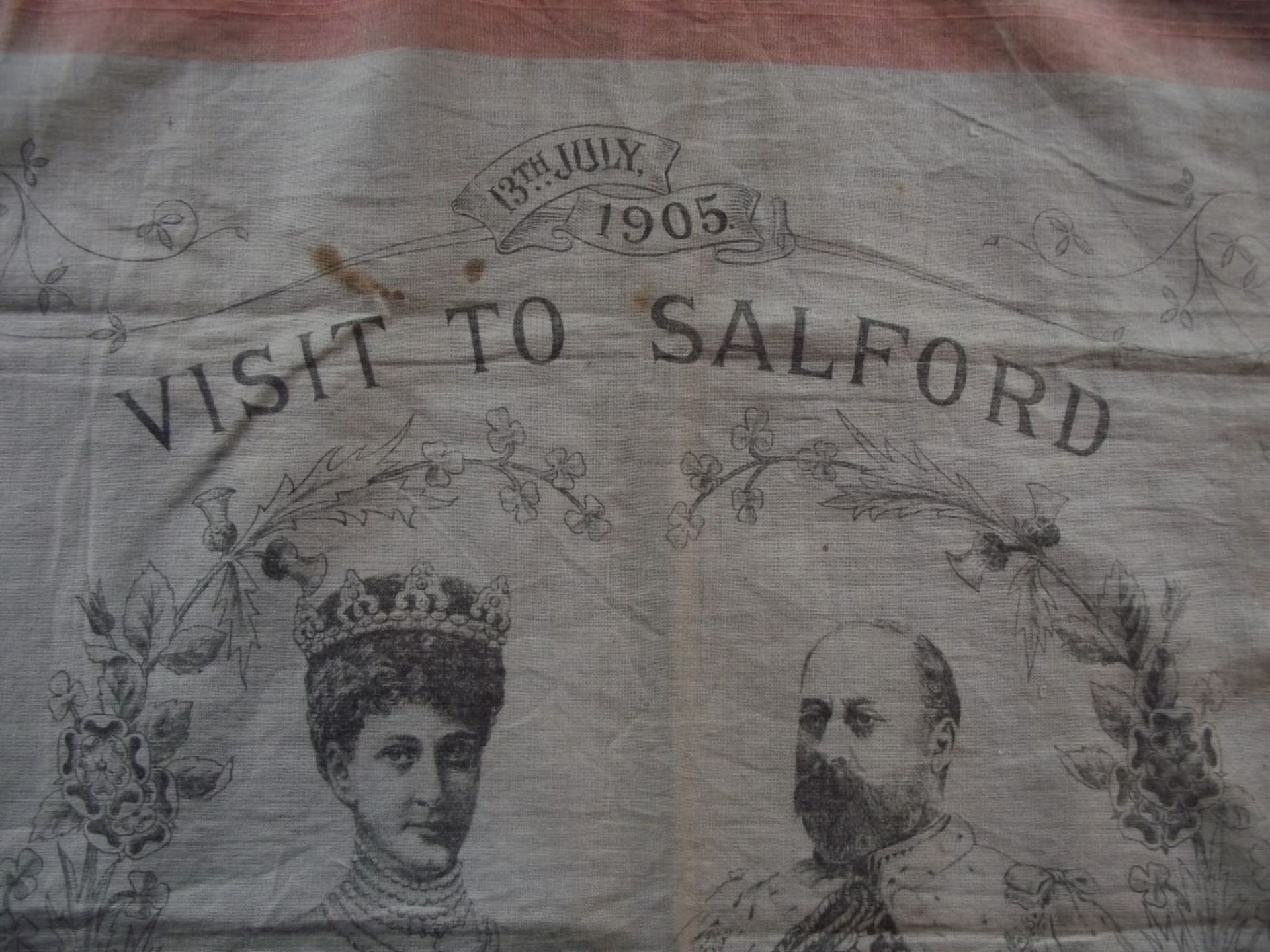 Commemorative Handkerchief - Royal Visit To Salford July 13th 1905 - Image 11 of 12