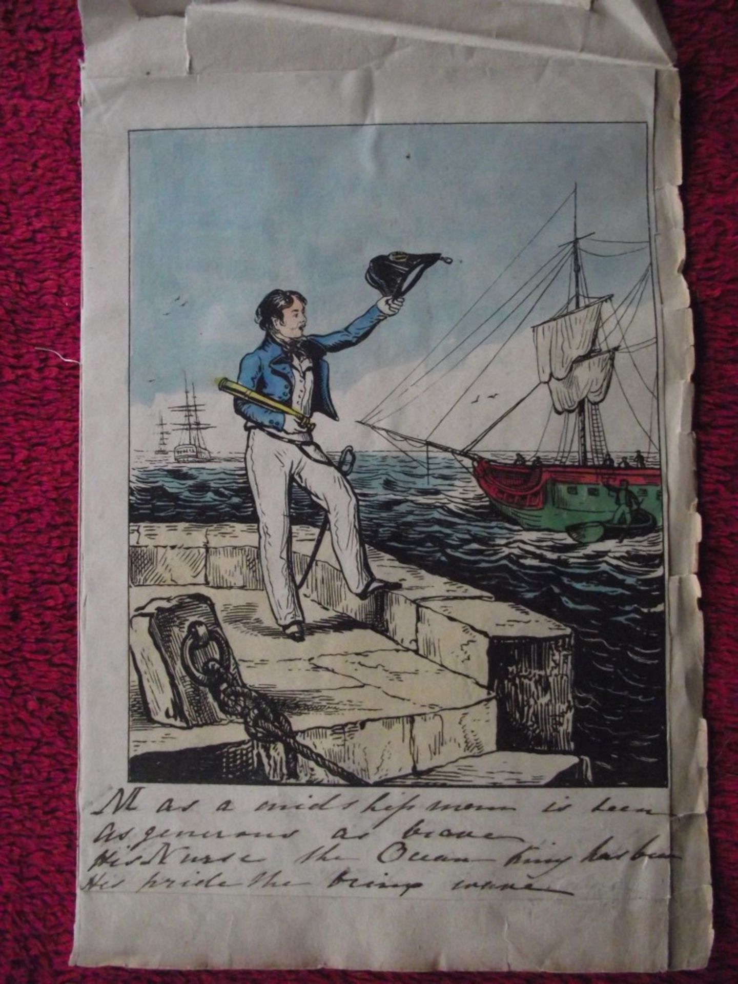 11 x 19th Cent. Hand Coloured Prints - Children's Books - Dean & Munday London 1841 - Image 5 of 12