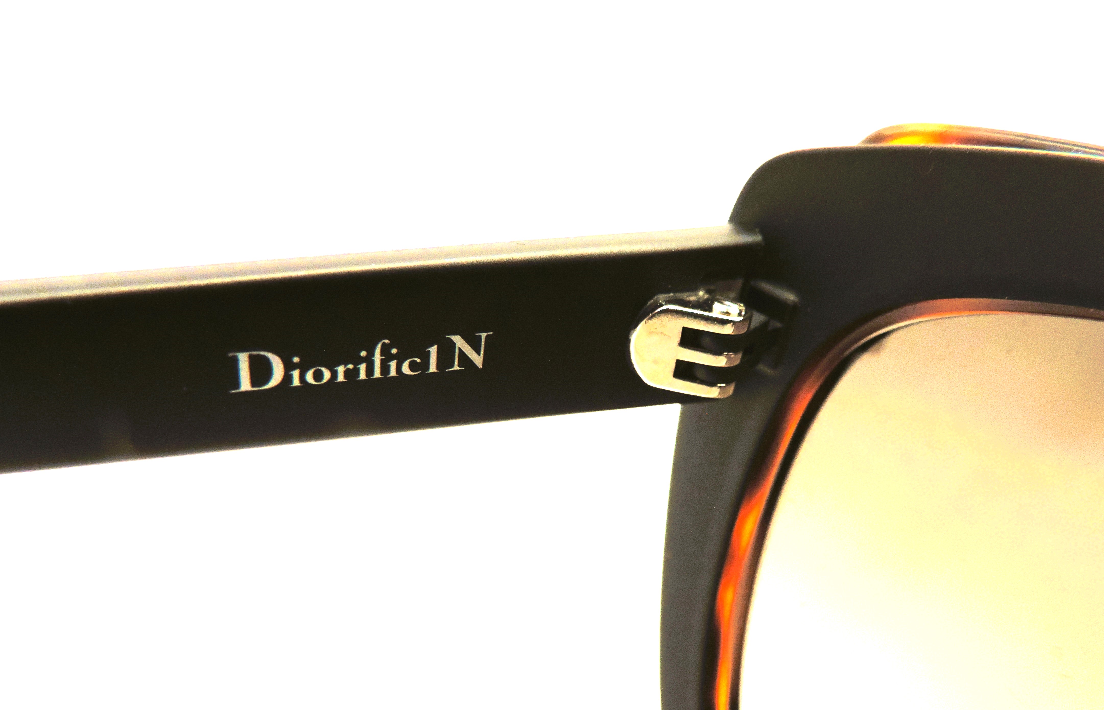 Christian Dior DIORIFIC Havanah Gold Sunglasses 3BZHA New With Box & Case - Image 9 of 17