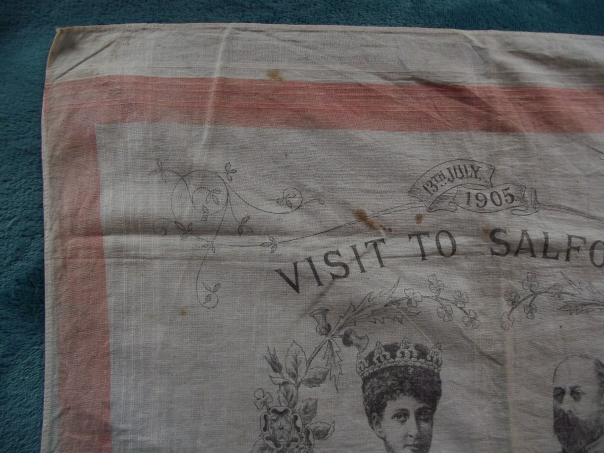 Commemorative Handkerchief - Royal Visit To Salford July 13th 1905 - Image 4 of 12