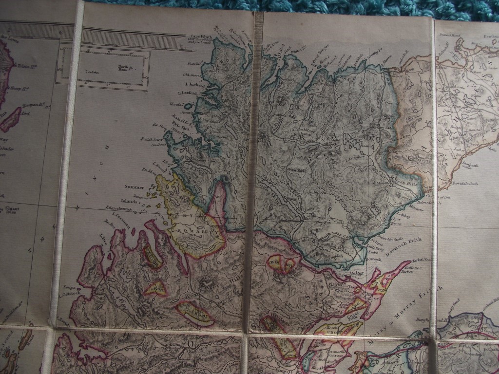 Stanford's Road and Railway Map of Scotland - 1858 - 24 Panels Laid On Linen - Image 16 of 25
