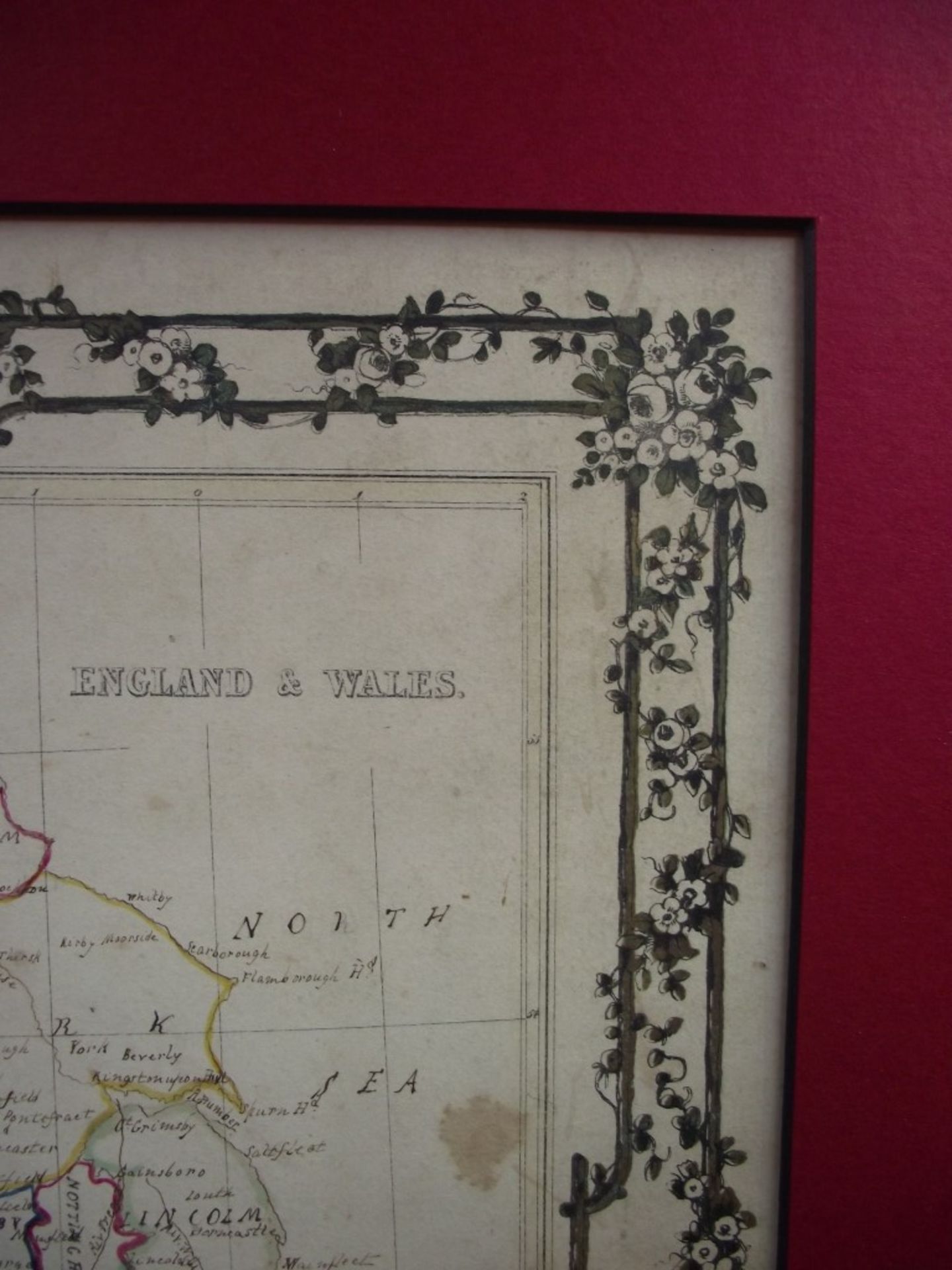 2 x 19th Century Hand Drawn Maps - Signed & Dated By Jane Edwards 1860 - Image 10 of 34