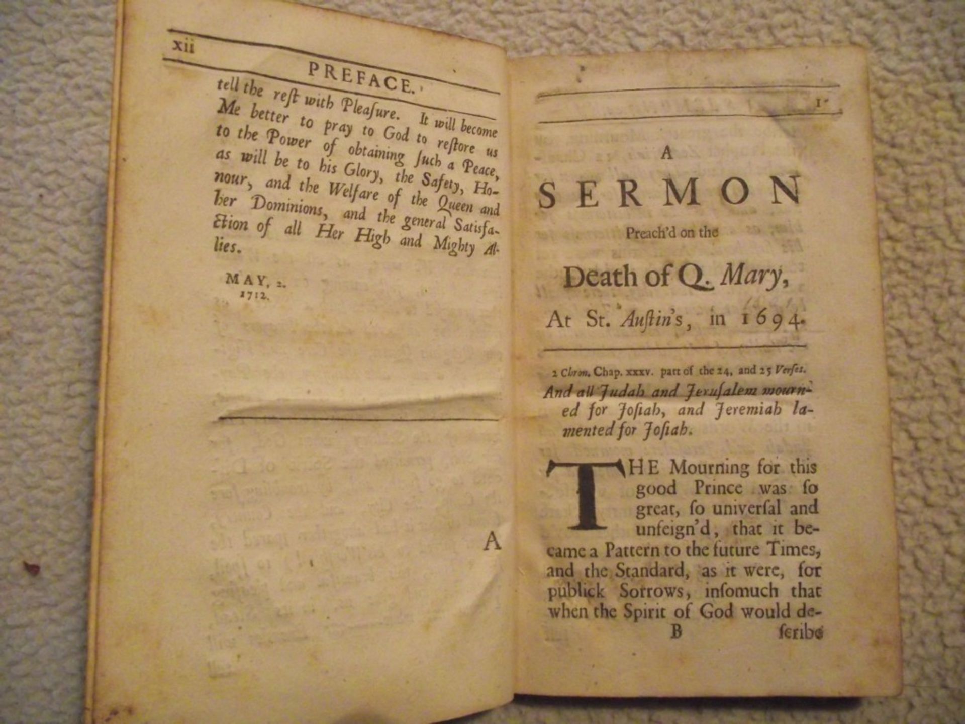 Four Sermons By William Lord Bishop of St. Asaph - Printed For Charles Harper 1712 - Image 9 of 31