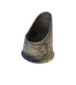 Antiquities: 17th Century Open Top Silver Thimble