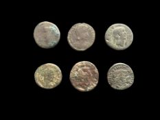 6 Roman Coins 1st-3rd Century