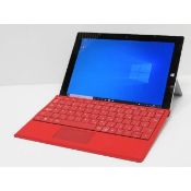 Microsoft Surface 3 Windows 10 Intel X7-Z8700 4GB DDR3 128GB SSD Webcam WiFi (RED)