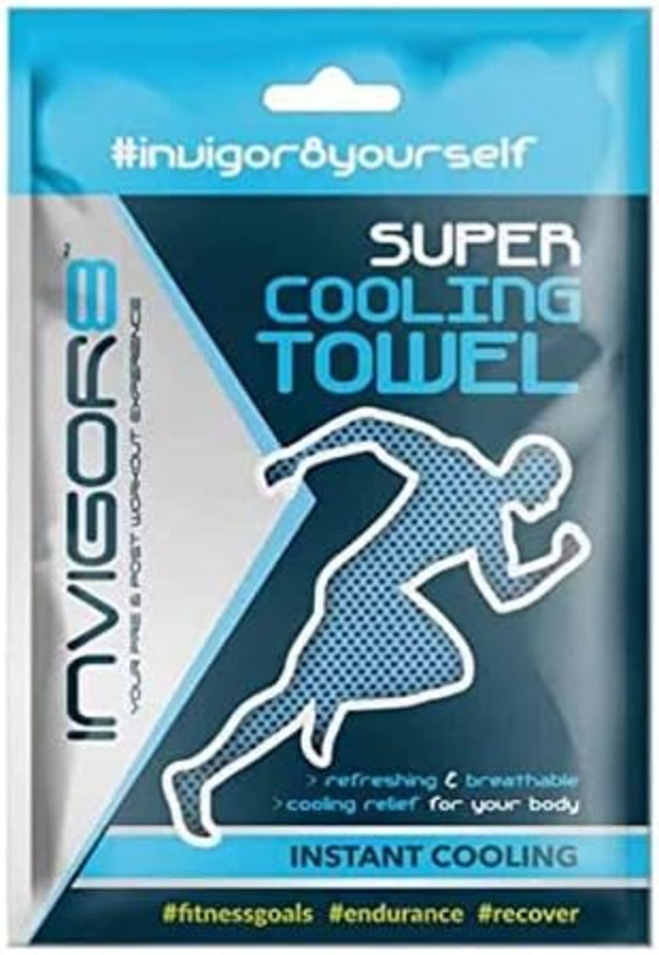 14 x Invigor 8 Towel - Refreshing & Breathable - Cooling Relief For Your Body RRP £4.99 ea