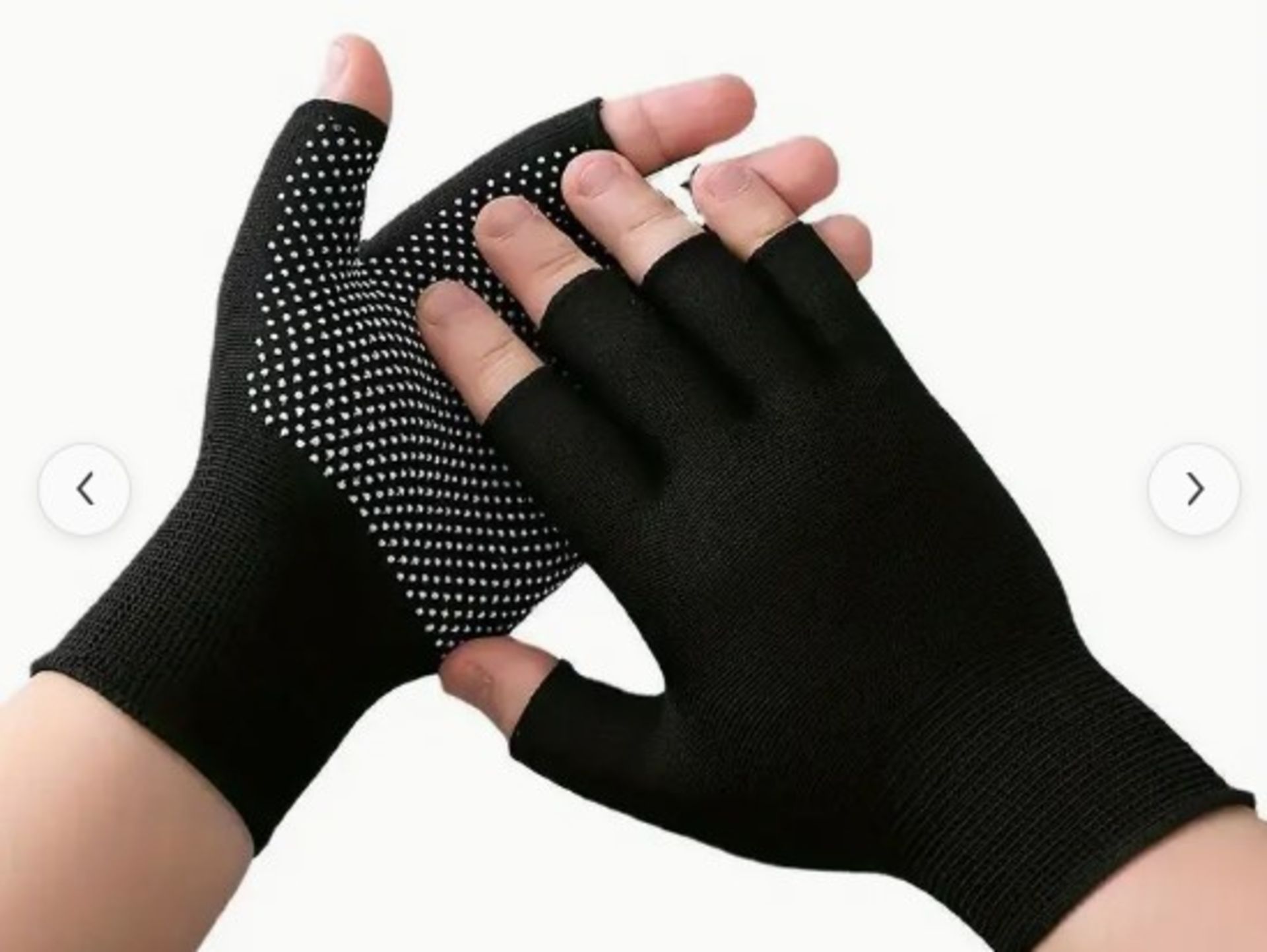 10 x Half Finger Non-slip Breathable Work Gloves