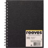 5 x Reeves Hardback Sketchbook - A5 Spiral-Bound Sketchbook With 80 Pages RRP £6.29 ea
