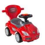 Electronic Mega 3 In 1 Deluxe Push Car Ride On With Push Handle