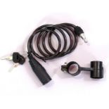 6 x Cable Lock With Bracket 1000 x 6 mm RRP £7.99 ea