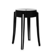 Kartell Charles Ghost Stool - Black - Modern Stylish Decorative Chair. RRP £220